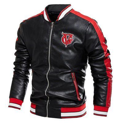 Large Size 4XL Racing fashion new style Jacket Men Leather Flights Jacket Black Aviator Pilot Coats Autumn Winter New Men's