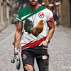 Big Rooster Animal 3D Print T Shirt Men's Loose Short Sleeve O Neck Shirt Oversized Top Summer Dress