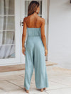 Jumpsuits Woman Summer 2023 New In Casual Fashion Sexy Backless Slim Romper Straight Trousers Set Jump Suits for Women Pants