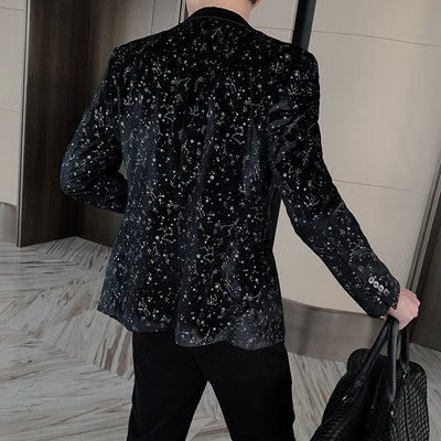 2023 Luxury Sequin Design Men Blazers Singer Stage Suit Jacket Wedding Business Casual Dress Coat Blazer Masculino Veste Homme
