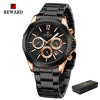 REWARD VIP New Business Watches for Men Fashion Dress Wrist Watches Stainless Steel Waterproof Luminous Date Chronograph Clock