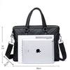 Men's Genuine Leather Briefcase Satchel Bags For Men Business Fashion Soft Cowhide Shoulder Laptop Bag Bolsa Masculina Cartable