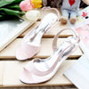 Fashion Peep Toe Pumps Ladies Wedges Transparent High Heels Woman Slingbacks Buckle Shoes Female Solid Footwear Summer