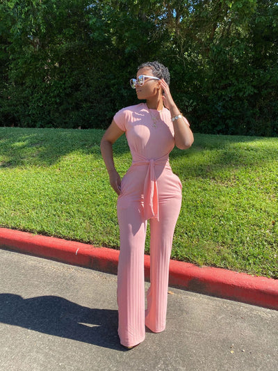 Streetwear Fashion Jump Suits for Women Pit Strip Short Sleeves Straps Jumpsuit Long Pants Home Comfortable Casual Women's Wear