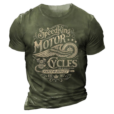 Men's 3D Printed Motorcycle T Shirt Motor Biker Vintage Short Sleeve 1976 T Shirt Homme Moto T Shirt Racing Suit Camiseta Shirt