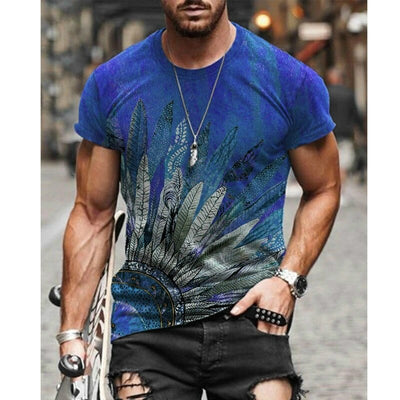 2022 Summer New Style Jesus 3D Print Retro Harajuku Ethnic Short Sleeve T-shirt O-Neck Polyester Material Men's T-shirt