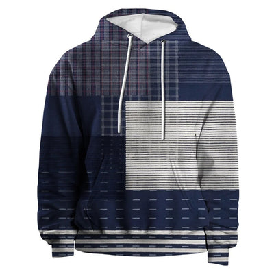 Vintage Men's Hoodie For Sweatshirt 3d Plaid Print Long Sleeve Pullover Street Man Clothing Men's Oversized Hooded Sweater 2023